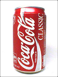 Evolution of Cans: Coca-Cola CLASSIC/ Coca-Cola